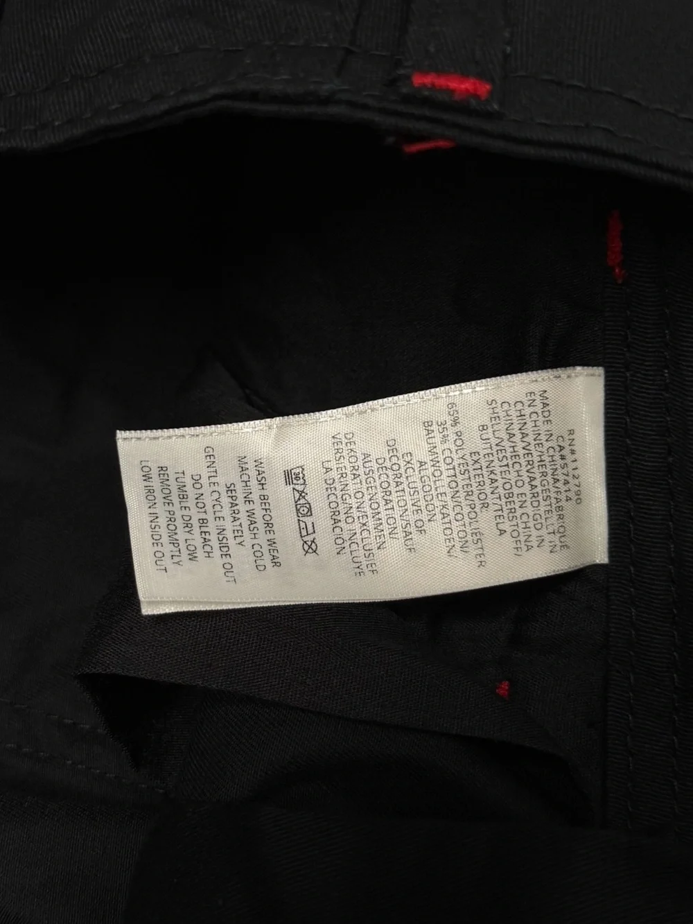 NWT True Religion Baggy Cargo Pants Black Red Horseshoe Mens Size 36